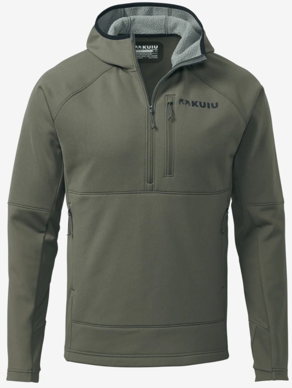 KUIU StrongFleece 235 Zip-T Hoodie Ash